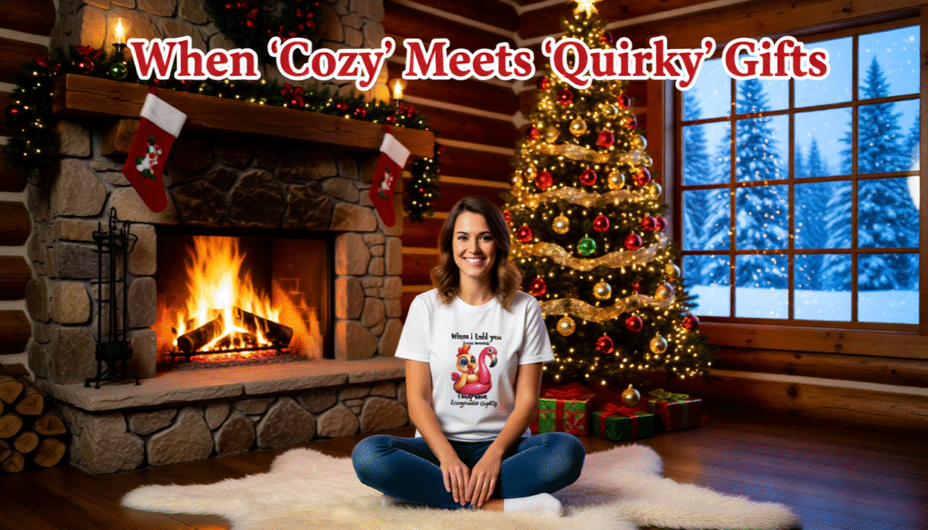 Humorous Unisex Moisture Wicking Tee Sport tek ST350, 100% polyester, active fit, double-needle stitching, side seams, self fabric collar, DTF 'When I Told You I Love Flamingos' print, displayed on model in outdoor setting, machine wash cold.