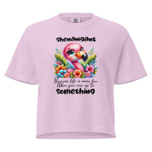 Shenanigans Because Life Is More Fun Women’s Heavyweight Boxy Tee Comfort Colors 3023CL | Viral 6.1oz Garment-Dyed Tee